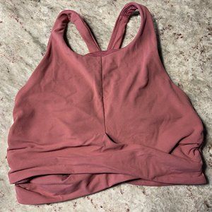 Lululemon Pink Crop / Bra Supportive Top
